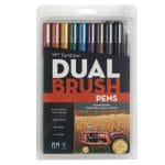 Tombow dual brush pen (Set of 10) - Muted