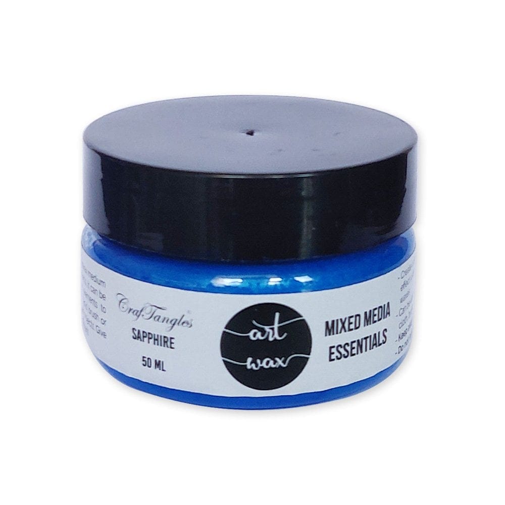 CrafTangles mixed media Essentials - Art Waxes - Sapphire (50 ml) CrafTangles Art Waxes Sapphire CrafTangles mixed media Essentials - Art Waxes - Sapphire (50 ml)