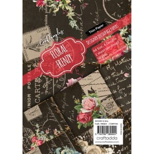 CrafTangles Decoupage Paper Pack - Floral Frenzy (A4) - 4 sheets