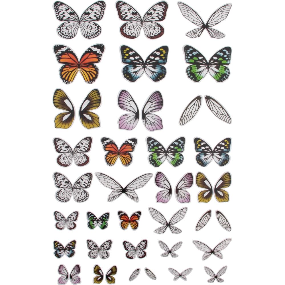 Tim Holtz Idealogy Transparent Acetate Wings 72/Pkg TH93785 tim holtz acetate wings 1 TH93785_tim-holtz_acetate_wings_1