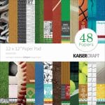 Kaisercraft Paper Pad 12"X12" 48/Pkg - Game On