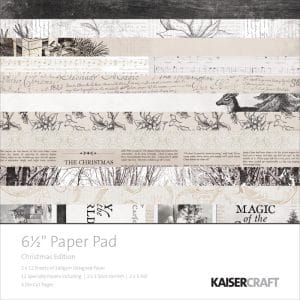 KaiserCraft paper pad - Christmas Edition (6.5 by 6.5 inch) - 40 sheets