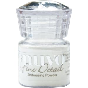 Nuvo Embossing Powder Fine Detail .68oz - Glacier White