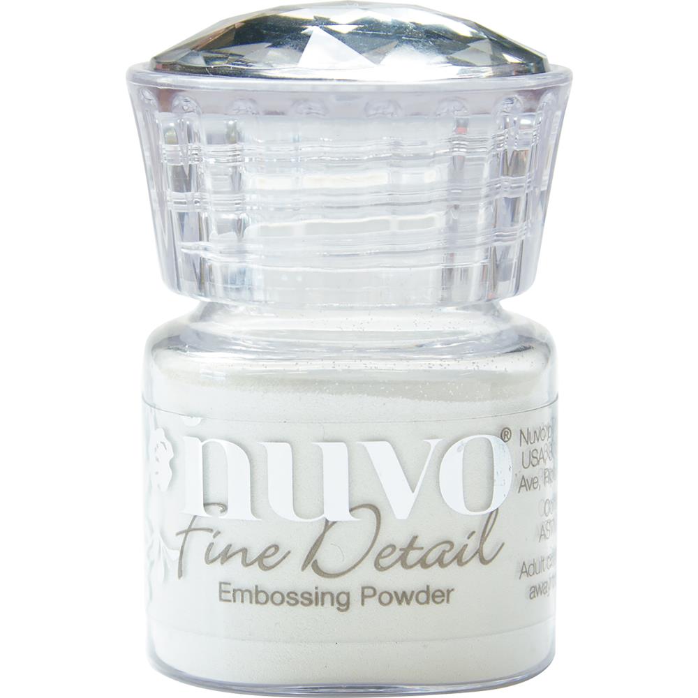 Nuvo Embossing Powder Fine Detail .68oz - Glacier White nuvo fine embossing powder glacier white Nuvo Embossing Powder Fine Detail .68oz - Glacier White