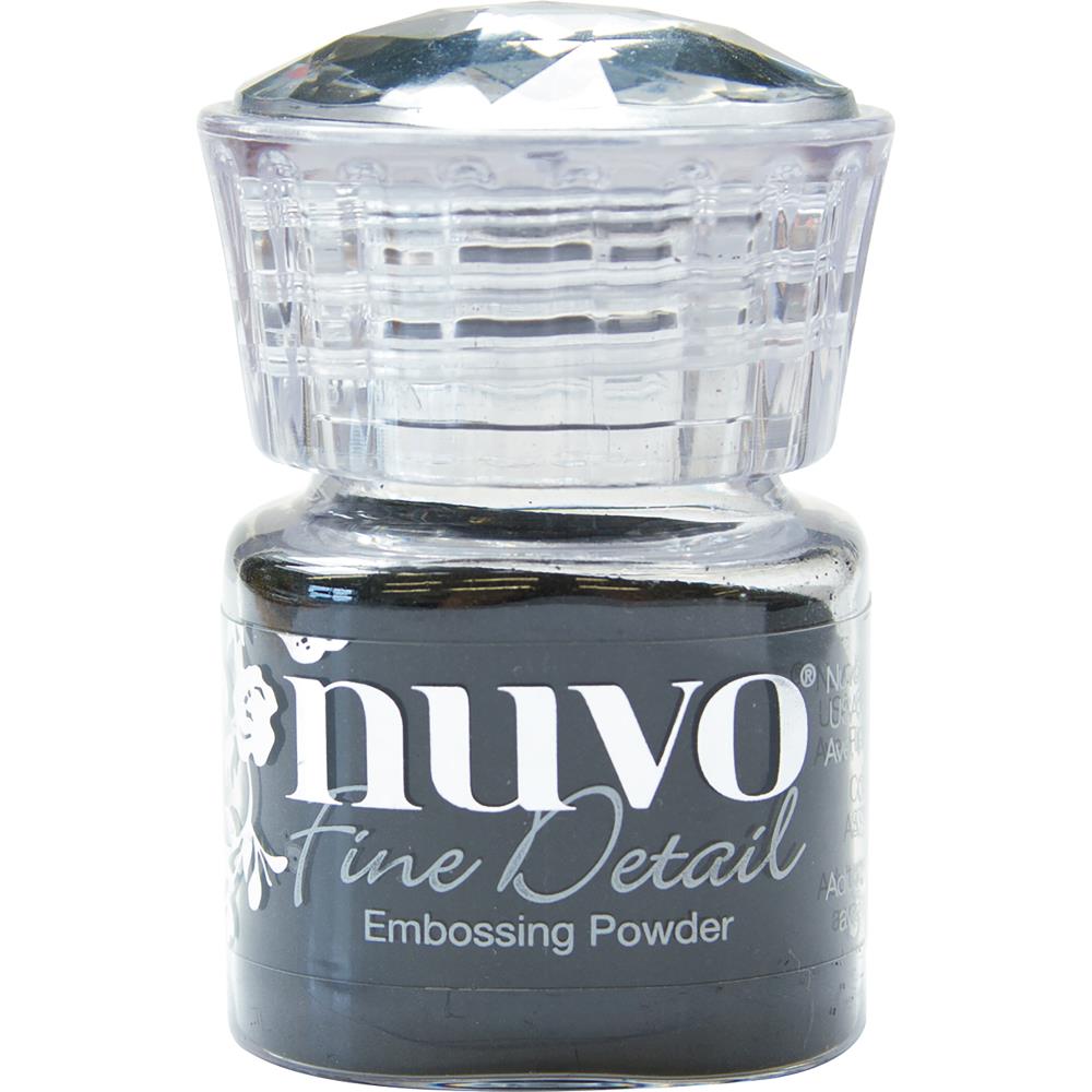 Nuvo Embossing Powder Fine Detail .68oz - Jet Black nuvo fine embossing powder jet black Nuvo Embossing Powder Fine Detail .68oz - Jet Black