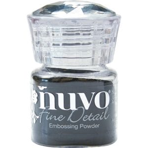 Nuvo Embossing Powder Fine Detail .68oz - Jet Black