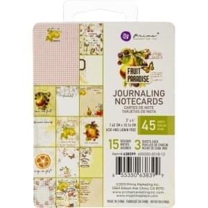 Prima 3 by 4 journalling cards - Fruit Paradise