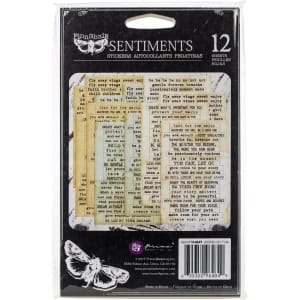 Prima Art Daily Planner Sticker Pad 4.5"X7.5" 12/Pkg - Sentiments