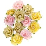 Prima Marketing Mulberry Paper Flowers - Fruit Paradise, 12/Pkg