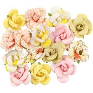 Prima Marketing Mulberry Paper Flowers - Fruit Paradise, 15/Pkg (Tart Apple)