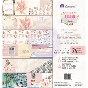 Prima - Golden Coast - 12x12 Paperpack (24 double sided sheets)