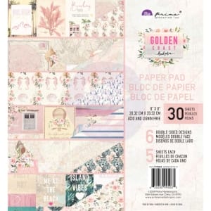 Prima - Golden Coast - 8by8 Paperpack (30 double sided sheets)