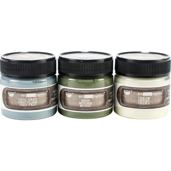 Prima Finnabair Art Extravagence Texture Fantasy Paste 50ml 3/Pkg - Old walls