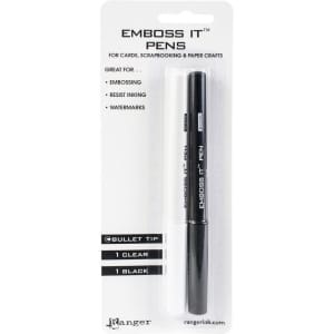Ranger Emboss It Pens 2/Pkg - Black & Clear