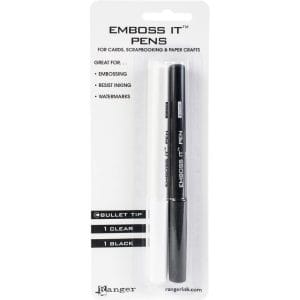 Ranger Emboss It Pens 2/Pkg - Black & Clear