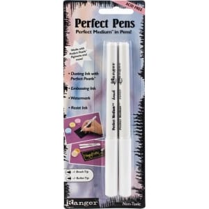 Ranger Perfect Medium Pen Set 2/Pkg - Clear, Bullet and Brush Tips