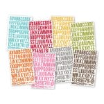 Simple Stories Snap Cardstock Stickers 4"X6" Sheets 8/Pkg - Letters