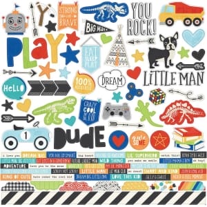 Simple Stories Sticker - Lil Dude 12"X12"