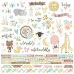 Simple Stories Sticker - Oh Baby Stickers 12"X12"