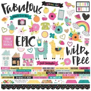 Simple Stories Sticker - oh Happy Day 12"X12"