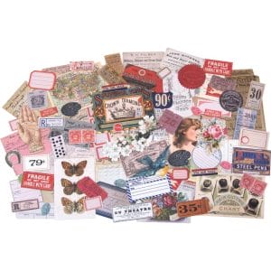 Tim Holtz Idealogy Ephemera Pack - Keepsakes (95/pkg)