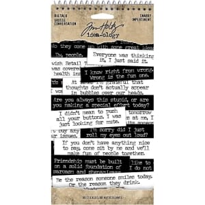 Tim Holtz Idealogy Big Talk Stickers Tablet - Snarky