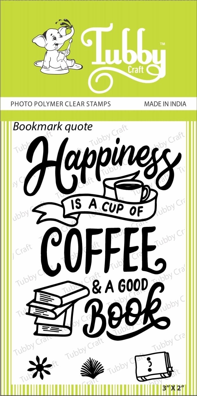 Tubby Photopolymer Clear Stamps - Bookmark Quote tubby stamp bookmark quote Tubby Photopolymer Clear Stamps - Bookmark Quote