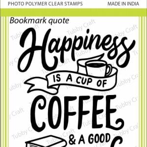 Tubby Photopolymer Clear Stamps - Bookmark Quote