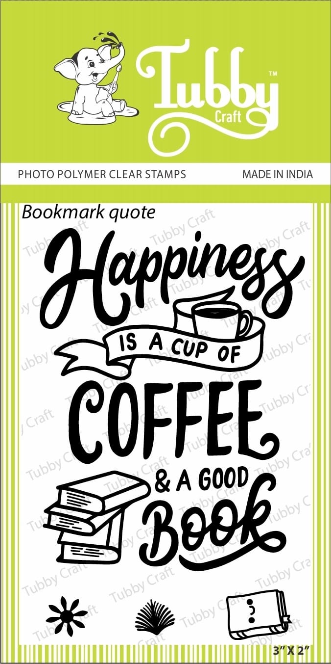 Tubby Photopolymer Clear Stamps - Bookmark Quote tubby stamp bookmark quote Tubby Photopolymer Clear Stamps - Bookmark Quote