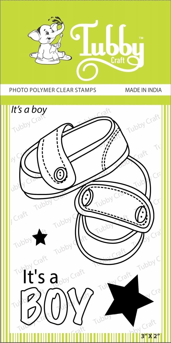 Tubby Photopolymer Clear Stamps - It's a Boy tubby stamp its a boy Tubby Photopolymer Clear Stamps - It's a Boy