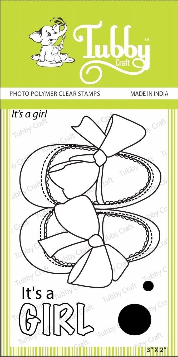 Tubby Photopolymer Clear Stamps - It's a Girl