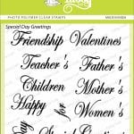 Tubby Photopolymer Clear Stamps - Special Day's Greeting