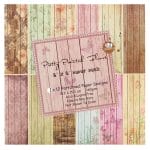 Pretty Painted Floors Scrapbook Paper (Pack of 24 sheets) - 6 by 6 inch