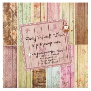 Pretty Painted Floors Scrapbook Paper (Pack of 24 sheets) - 6 by 6 inch