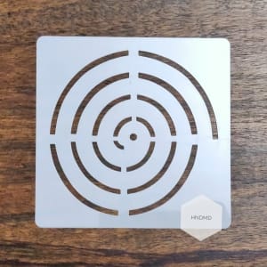 Mandala 5by5 inch stencils (Design 1)