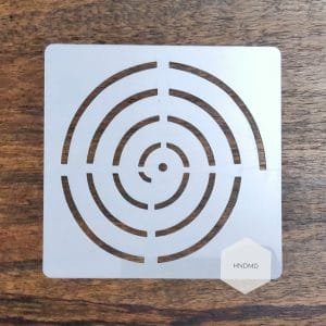 Mandala 5by5 inch stencils (Design 1)