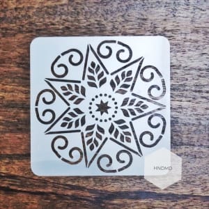 Mandala 5by5 inch stencils (Design 2)
