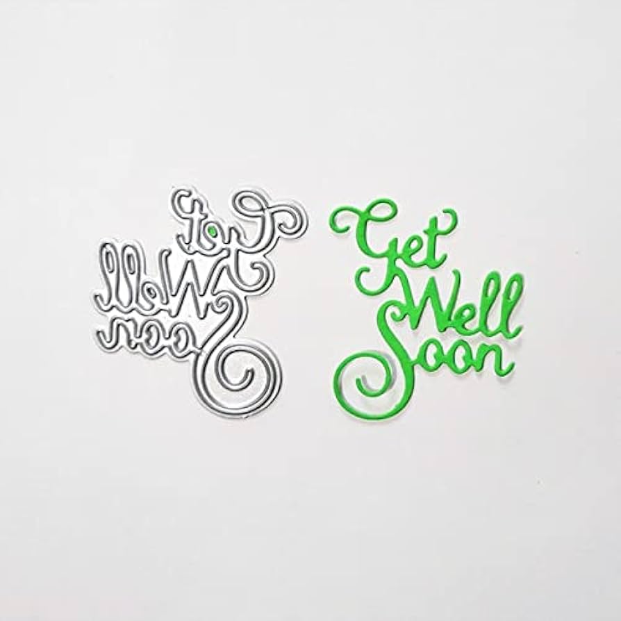 Steel Word Dies - Get Well Soon LC10003 steel ccutting Die get well soon Steel Word Dies - Get Well Soon - Image 2