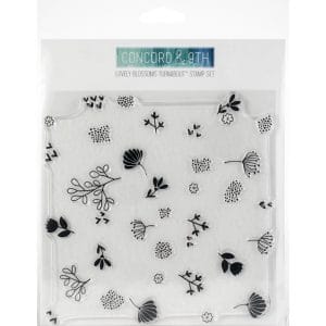 Concord & 9th Clear Turnabout Stamp - Lovely Blossoms (6 by 6 inch)