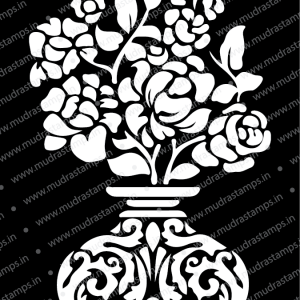Mudra Stencils - Decorative flower pot