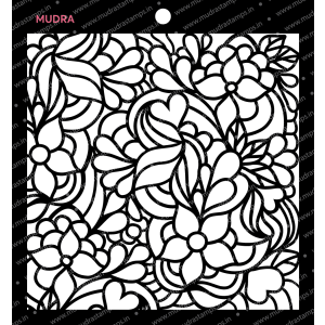 Mudra Stencils - Floral doodle