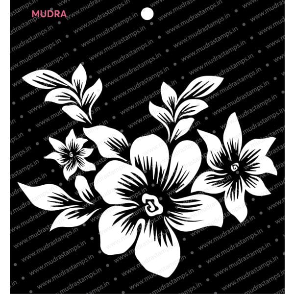 Mudra Stencils - Floral Spray