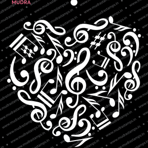 Mudra Stencils - Music heart