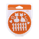 Pebbles Stencil (Set of 10 mini stencils) - Cats