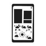 Planner Stencil - Weather Updates (4 by 7 inch)