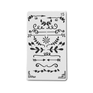 Planner Stencil - Swirls (4 by 7 inch)