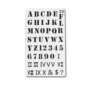Planner Stencil - Alphabets (4 by 7 inch)