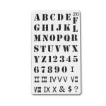 Planner Stencil - Alphabets (4 by 7 inch)