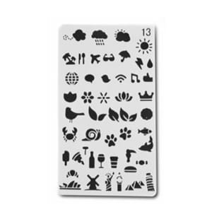 Planner Stencil - Various Icons (4 by 7 inch)
