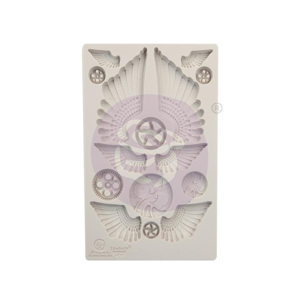 Prima Marketing Finnabair Decor Moulds 5"X8" - Cogs & Wings prima finnabair moulds cogs and wings Prima Marketing Finnabair Decor Moulds 5"X8" - Cogs & Wings